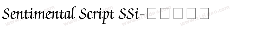Sentimental Script SSi字体转换